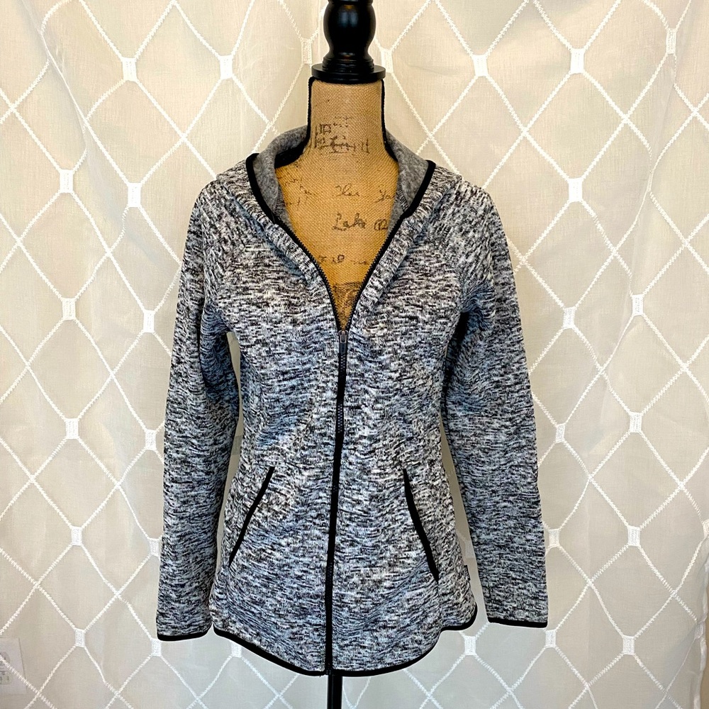 Gray Full Zip Fleece Jacket